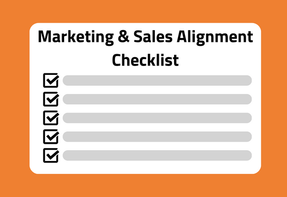 Marketing and sales alignment checklist featured image.